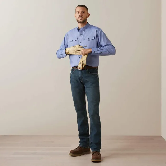 Men Button Down Shirts Ariat Rebar Made Tough VentTEK DuraStretch Work Shirt Surf Web Heather Men Button Down Shirts Ariat Rebar Made Tough VentTEK DuraStretch Work Shirt Surf Web Heather