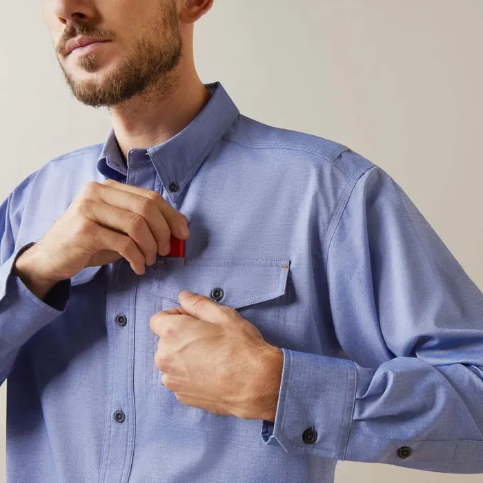 Men Button Down Shirts Ariat Rebar Made Tough VentTEK DuraStretch Work Shirt Surf Web Heather Men Button Down Shirts Ariat Rebar Made Tough VentTEK DuraStretch Work Shirt Surf Web Heather