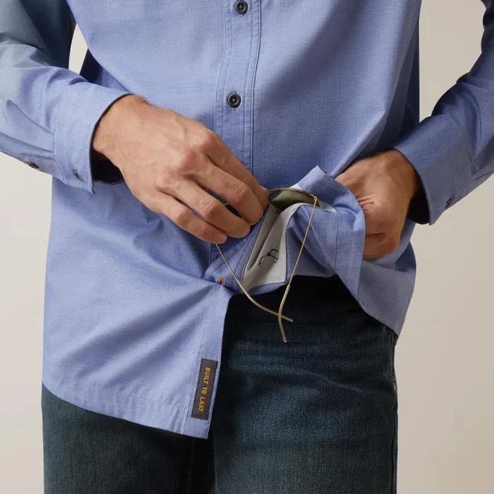 Men Button Down Shirts Ariat Rebar Made Tough VentTEK DuraStretch Work Shirt Surf Web Heather Men Button Down Shirts Ariat Rebar Made Tough VentTEK DuraStretch Work Shirt Surf Web Heather