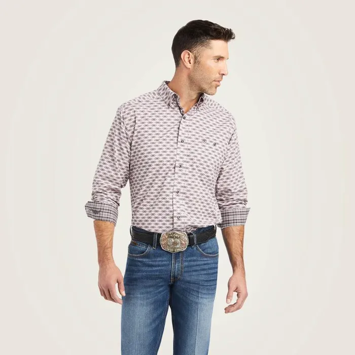 Men Button Down Shirts Ariat Relentless Superior Stretch Classic Fit Shirt Mauve Men Button Down Shirts Ariat Relentless Superior Stretch Classic Fit Shirt Mauve