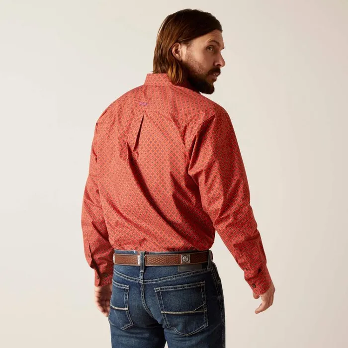 Men Button Down Shirts Ariat Samson Classic Fit Shirt Terra Rouge Men Button Down Shirts Ariat Samson Classic Fit Shirt Terra Rouge