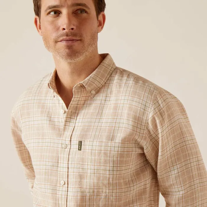Men Button Down Shirts Ariat Sonoma Shirt Tan Plaid Men Button Down Shirts Ariat Sonoma Shirt Tan Plaid