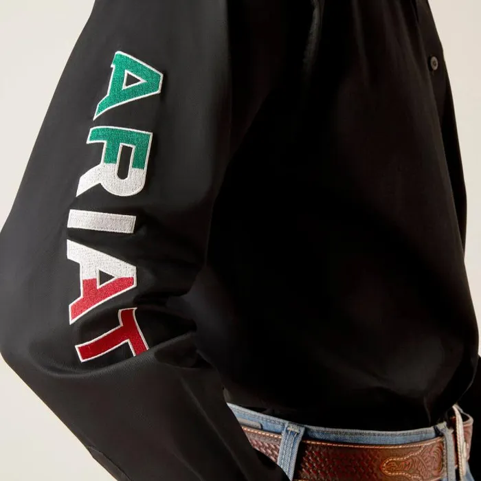 Men Button Down Shirts Ariat Team Logo Twill Classic Fit Shirt Black Mexico Men Button Down Shirts Ariat Team Logo Twill Classic Fit Shirt Black Mexico