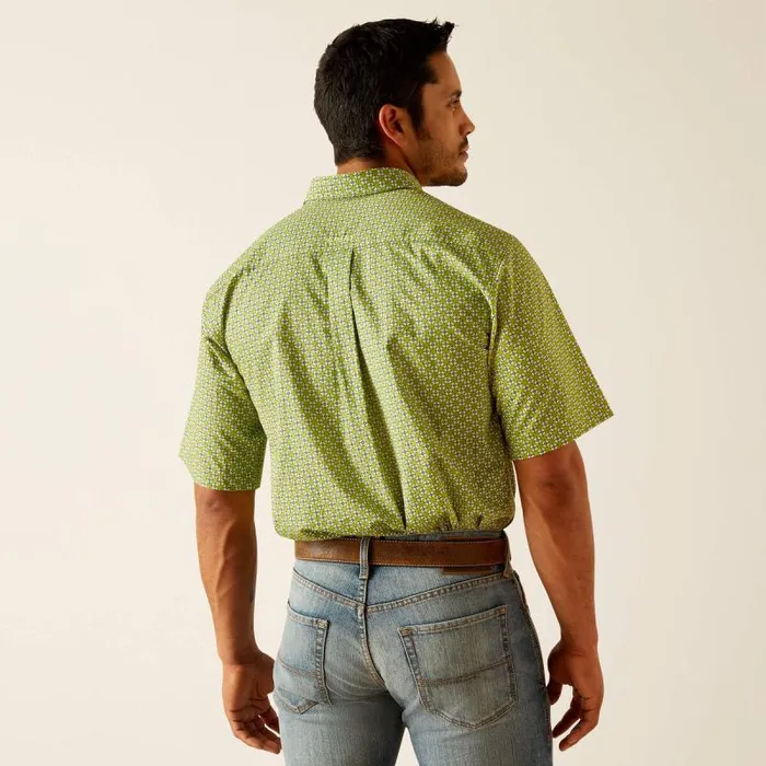 Men Button Down Shirts Ariat Toby Classic Fit Shirt Green Men Button Down Shirts Ariat Toby Classic Fit Shirt Green
