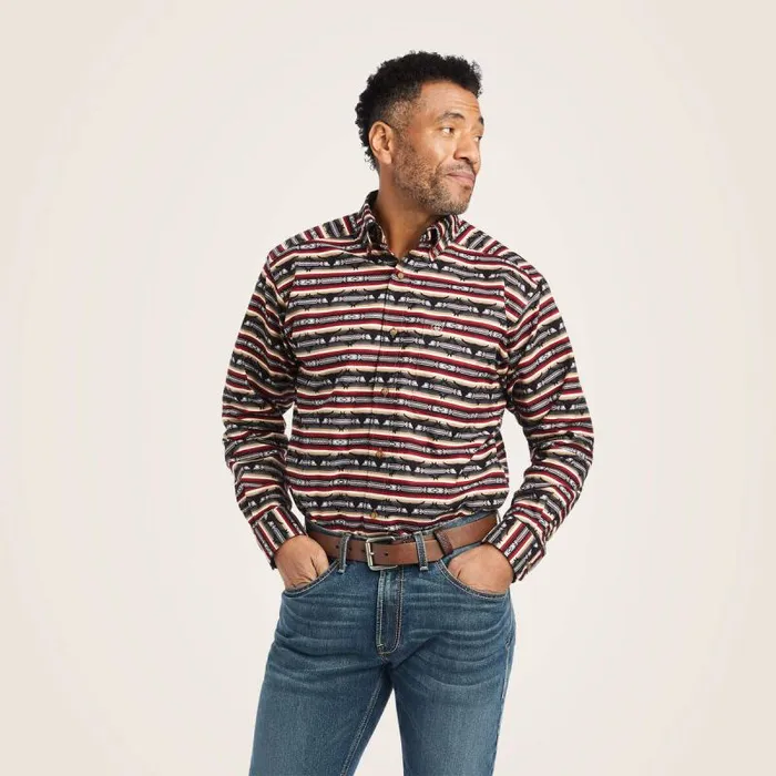 Men Button Down Shirts Ariat Winford Classic Fit Shirt Monument