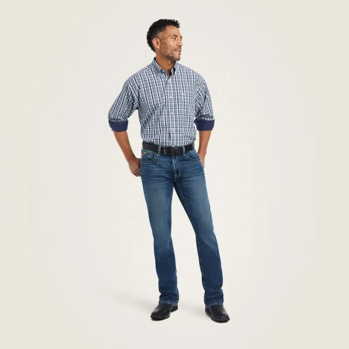 Men Button Down Shirts Ariat Wrinkle Free Igor Classic Fit Shirt Airy Blue Men Button Down Shirts Ariat Wrinkle Free Igor Classic Fit Shirt Airy Blue