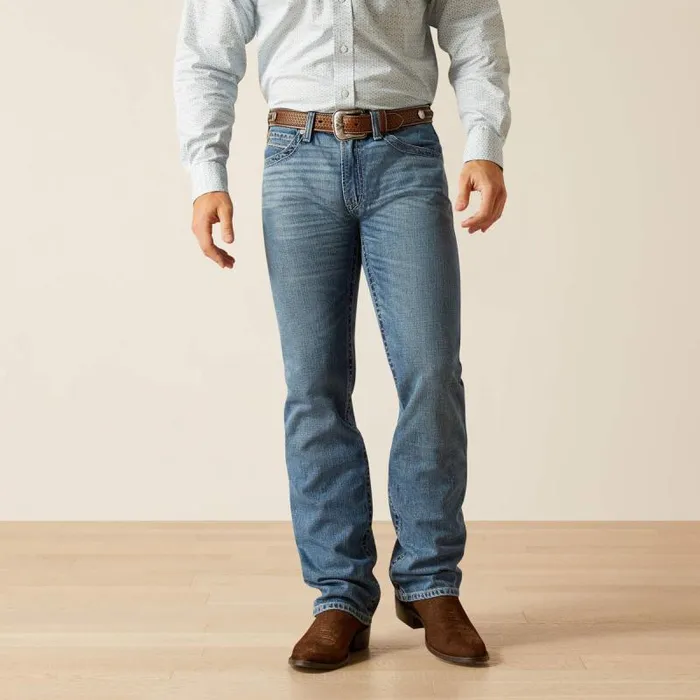 Men Denim Ariat M4 Relaxed Decker Boot Cut Kentwood