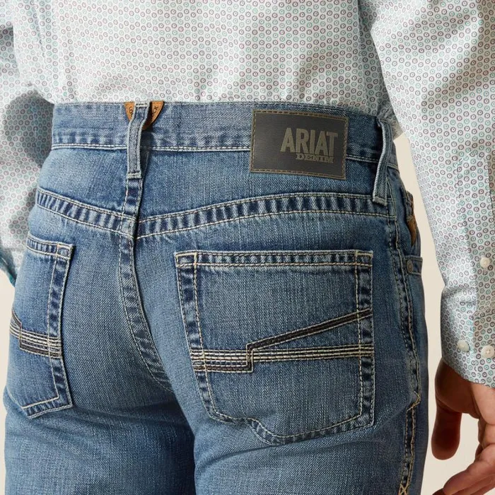 Men Denim Ariat M4 Relaxed Decker Boot Cut Kentwood
