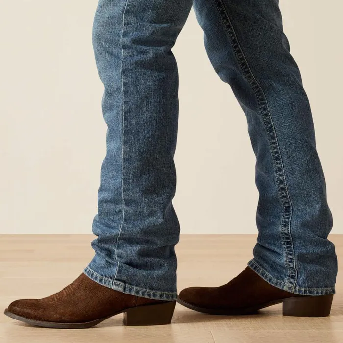 Men Denim Ariat M4 Relaxed Decker Boot Cut Kentwood