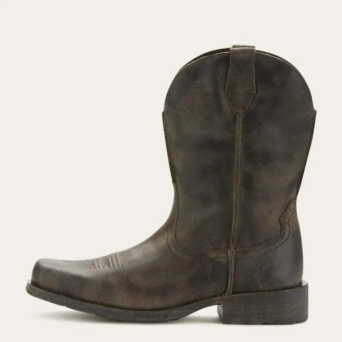 Men Dress and Fashion Boots Ariat Rambler Western Boot Antiqued Grey