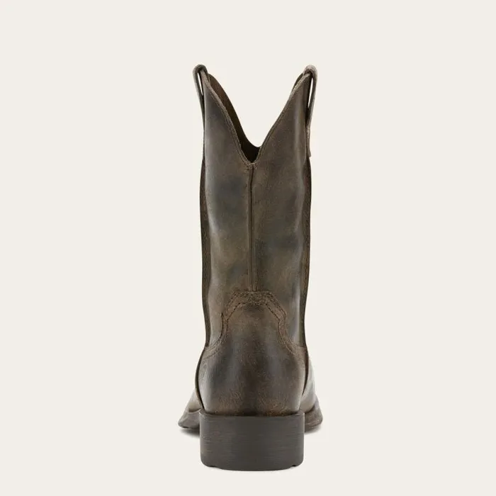 Men Dress and Fashion Boots Ariat Rambler Western Boot Antiqued Grey