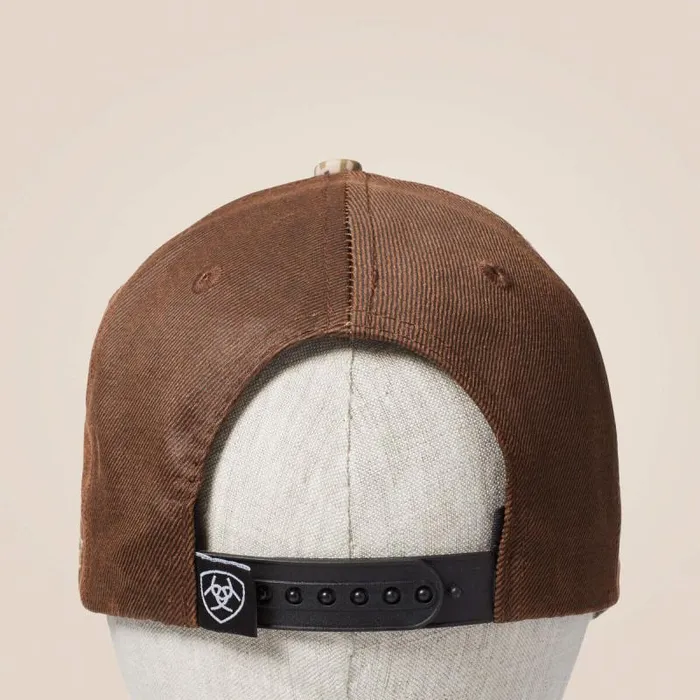Men Hats and Caps Ariat Patriot Snapback Cap Brown