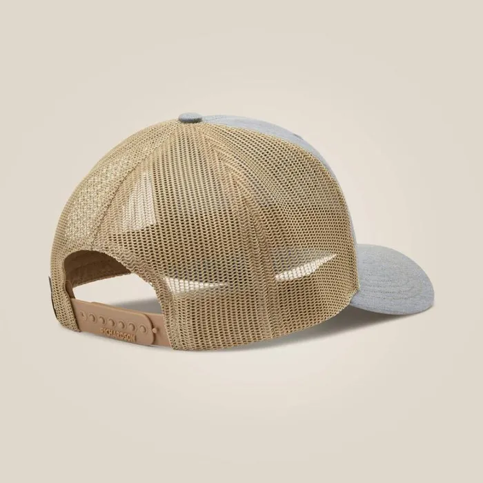 Men Hats and Caps Ariat Stacked Logo Cap Greytan