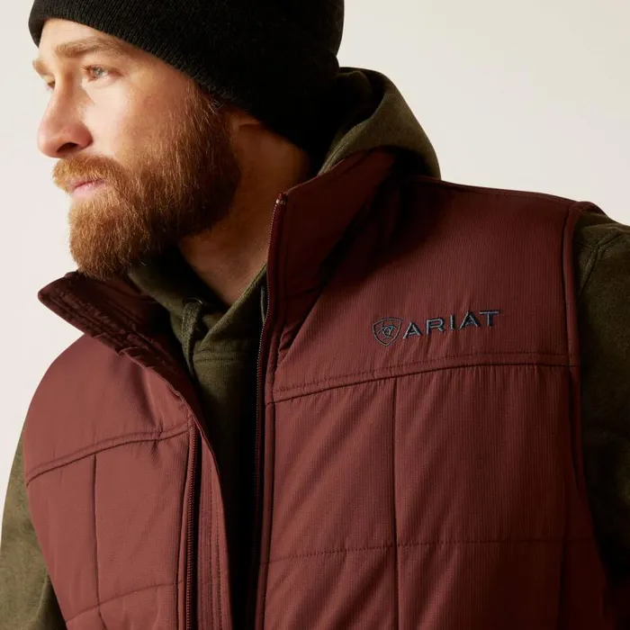Men Jackets and Vests Ariat Crius Insulated Vest Beaten Root Men Jackets and Vests Ariat Crius Insulated Vest Beaten Root