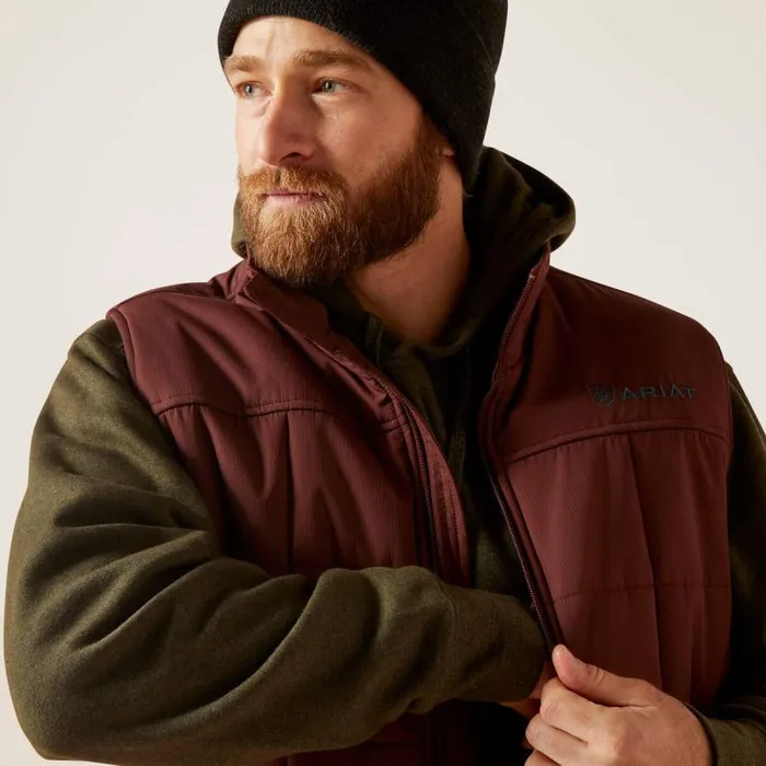 Men Jackets and Vests Ariat Crius Insulated Vest Beaten Root Men Jackets and Vests Ariat Crius Insulated Vest Beaten Root