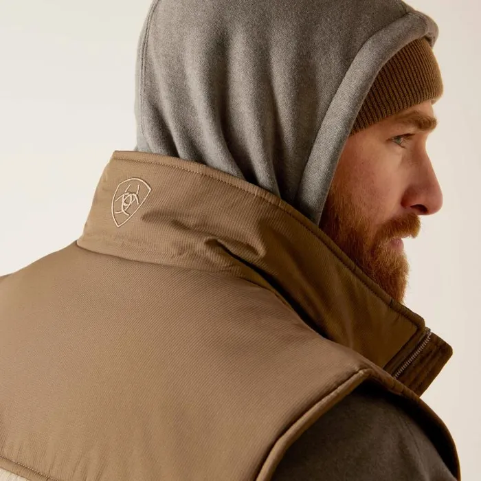 Men Jackets and Vests Ariat Crius Insulated Vest Brindlemajor Brown Men Jackets and Vests Ariat Crius Insulated Vest Brindlemajor Brown