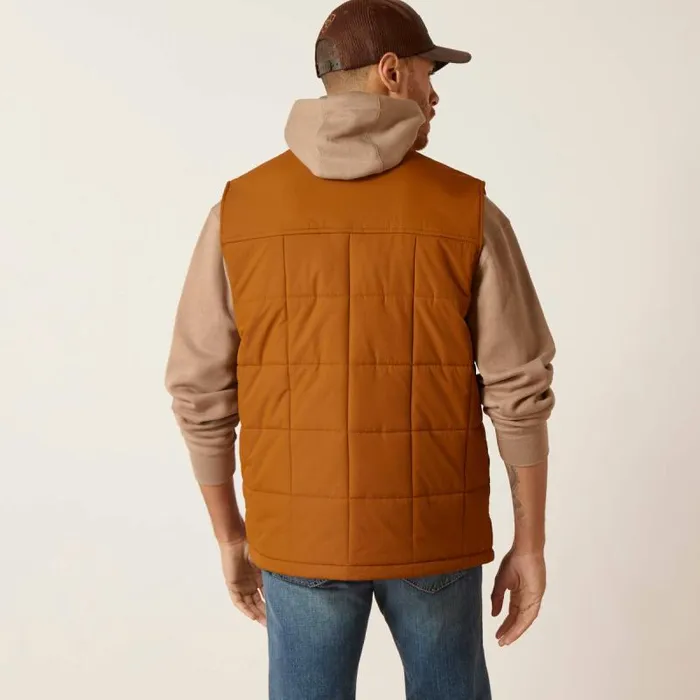 Men Jackets and Vests Ariat Crius Insulated Vest Chestnut Men Jackets and Vests Ariat Crius Insulated Vest Chestnut