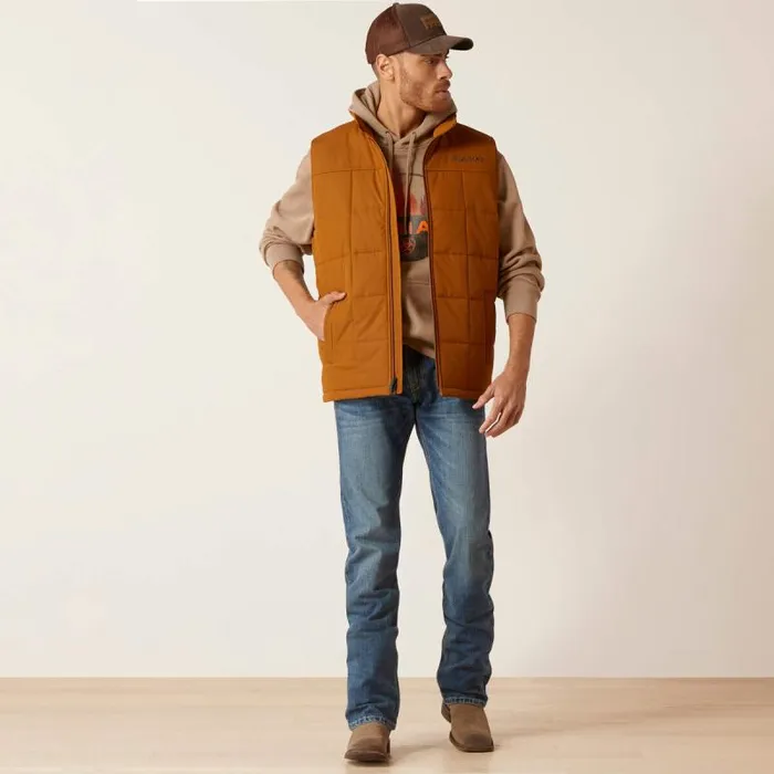 Men Jackets and Vests Ariat Crius Insulated Vest Chestnut Men Jackets and Vests Ariat Crius Insulated Vest Chestnut