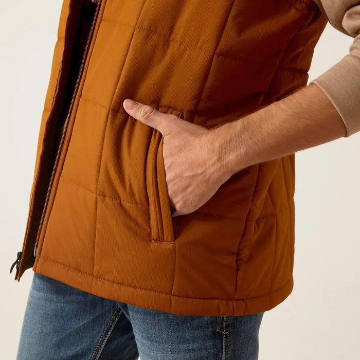 Men Jackets and Vests Ariat Crius Insulated Vest Chestnut Men Jackets and Vests Ariat Crius Insulated Vest Chestnut