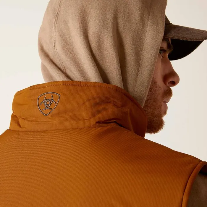 Men Jackets and Vests Ariat Crius Insulated Vest Chestnut Men Jackets and Vests Ariat Crius Insulated Vest Chestnut