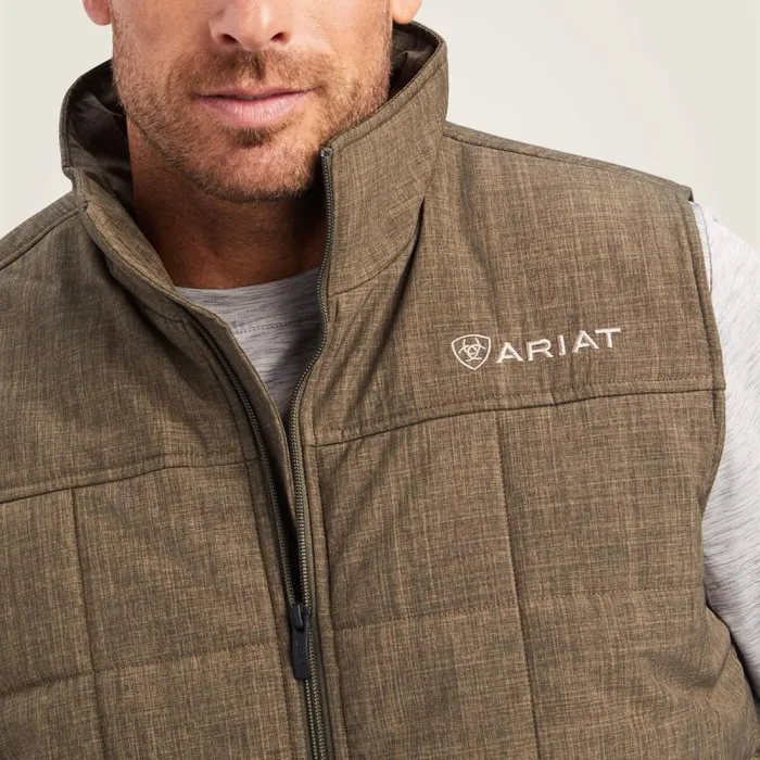 Men Jackets and Vests Ariat Crius Insulated Vest Crocodile Men Jackets and Vests Ariat Crius Insulated Vest Crocodile