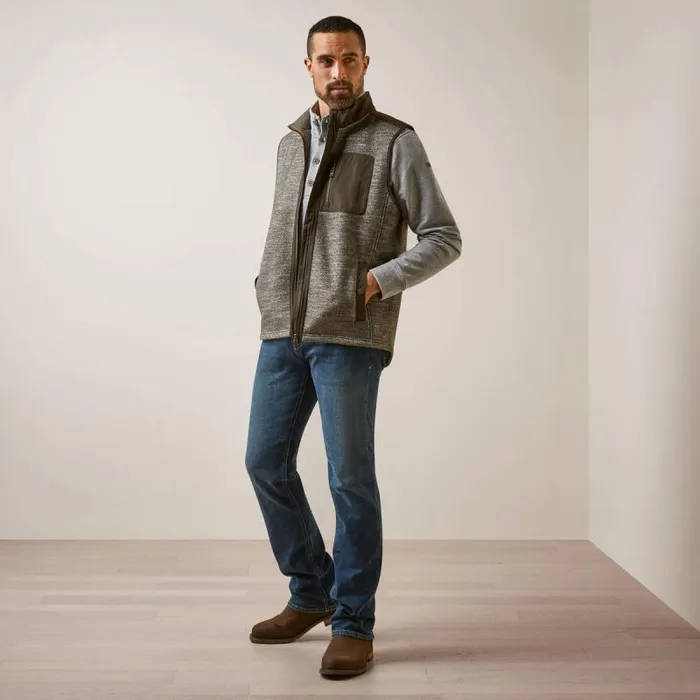 Men Jackets and Vests Ariat Millbrae Vest Earth Men Jackets and Vests Ariat Millbrae Vest Earth