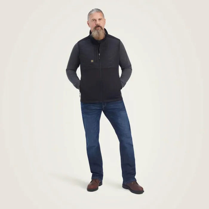 Men Jackets and Vests Ariat Rebar Cloud 9 Insulated Vest Black Men Jackets and Vests Ariat Rebar Cloud 9 Insulated Vest Black