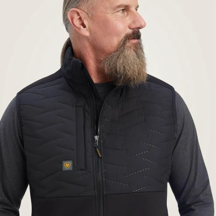 Men Jackets and Vests Ariat Rebar Cloud 9 Insulated Vest Black Men Jackets and Vests Ariat Rebar Cloud 9 Insulated Vest Black