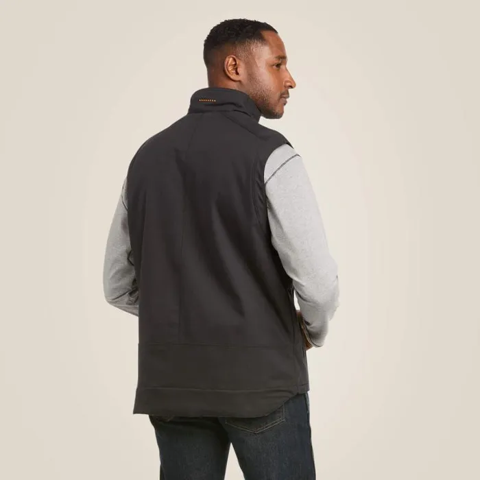 Men Jackets and Vests Ariat Rebar DuraCanvas Vest Black Men Jackets and Vests Ariat Rebar DuraCanvas Vest Black