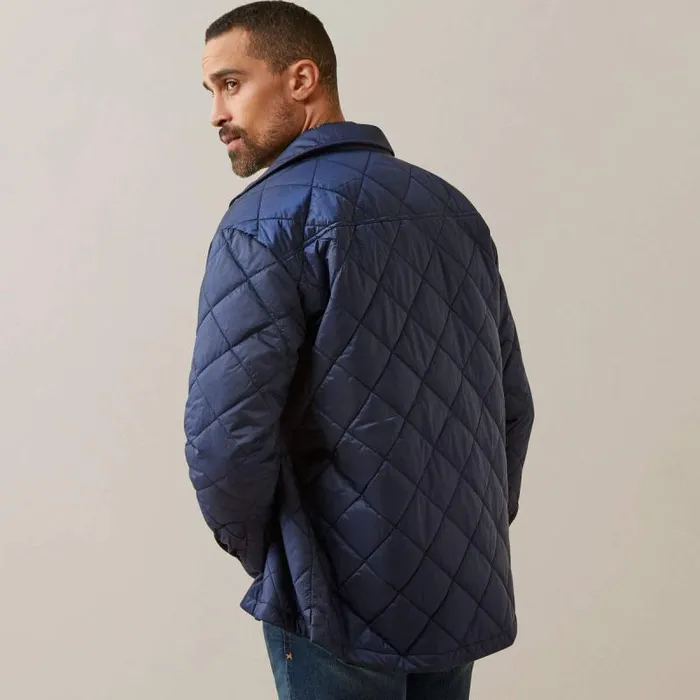 Men Jackets and Vests Ariat Stinson Shirt Jacket Navy Men Jackets and Vests Ariat Stinson Shirt Jacket Navy
