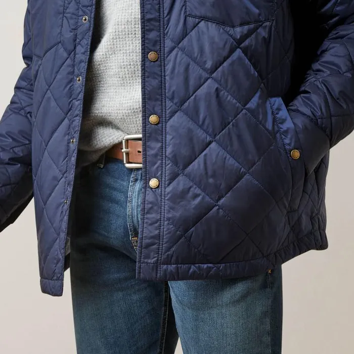 Men Jackets and Vests Ariat Stinson Shirt Jacket Navy Men Jackets and Vests Ariat Stinson Shirt Jacket Navy