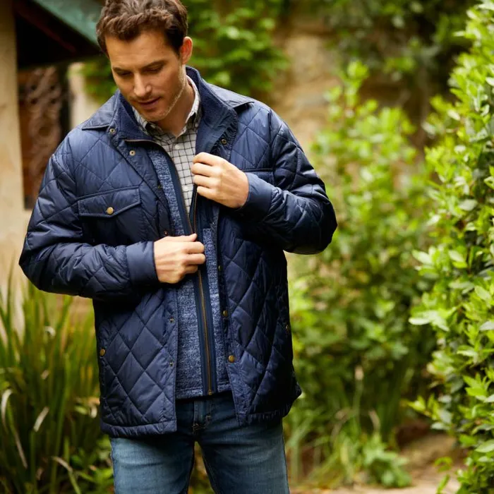 Men Jackets and Vests Ariat Stinson Shirt Jacket Navy Men Jackets and Vests Ariat Stinson Shirt Jacket Navy