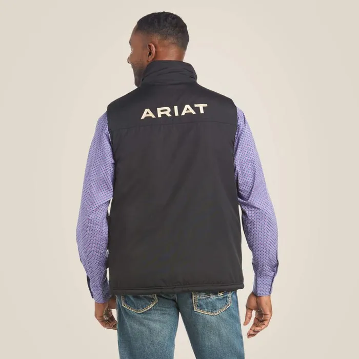 Men Jackets and Vests Ariat Team Logo Insulated Vest Black