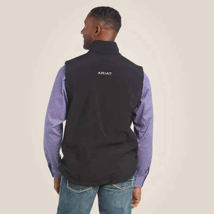 Men Jackets and Vests Ariat Vernon 20 Softshell Vest Black Men Jackets and Vests Ariat Vernon 20 Softshell Vest Black