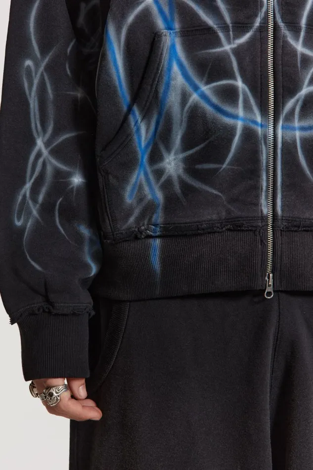 Men Jaded London Hoodies and Sweatshirts Light Across The Water Zip Up Hoodie