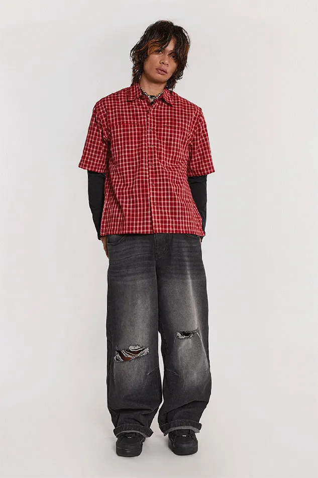 Men Jaded London Shirts Rage Short Sleeve Shirt