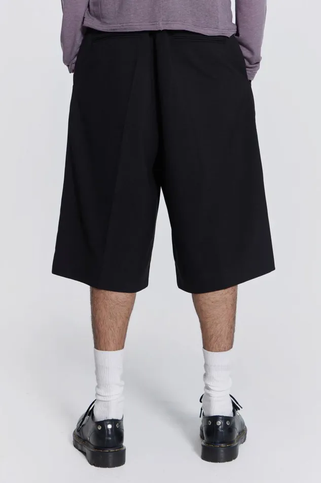 Men Jaded London Shorts and Jorts Black Goliath Tailored Shorts
