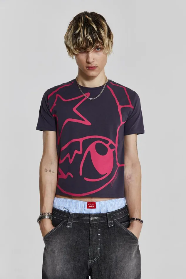 Men Jaded London TShirts Listen Shrunken Tee
