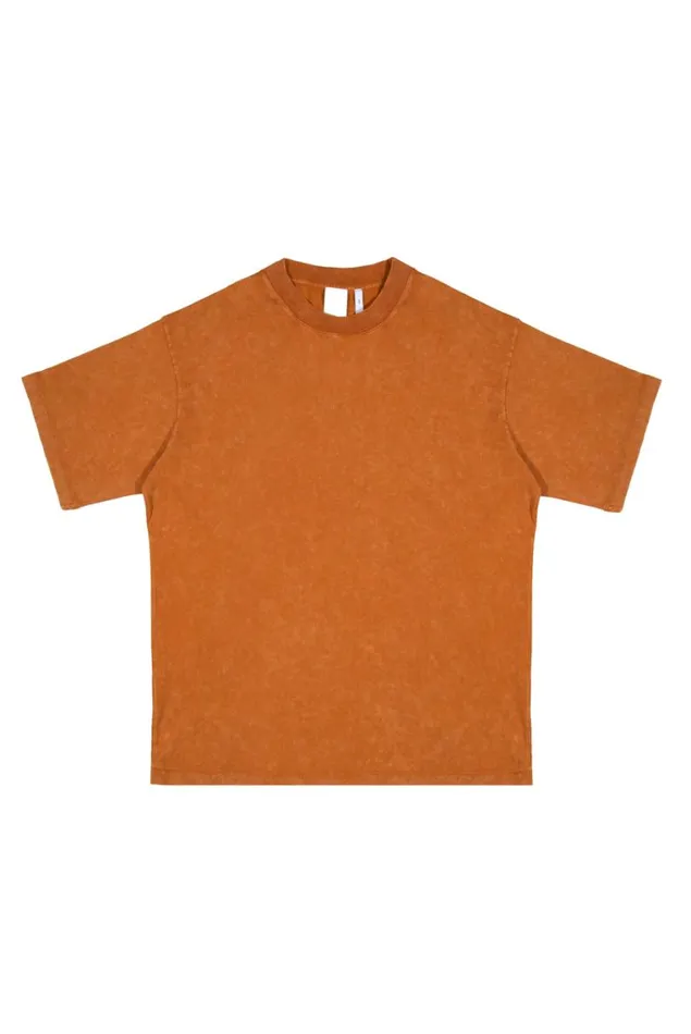 Men Jaded London TShirts NTRLS Rust Orange Oversized Tshirt