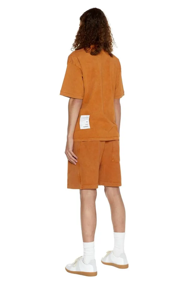 Men Jaded London TShirts NTRLS Rust Orange Oversized Tshirt