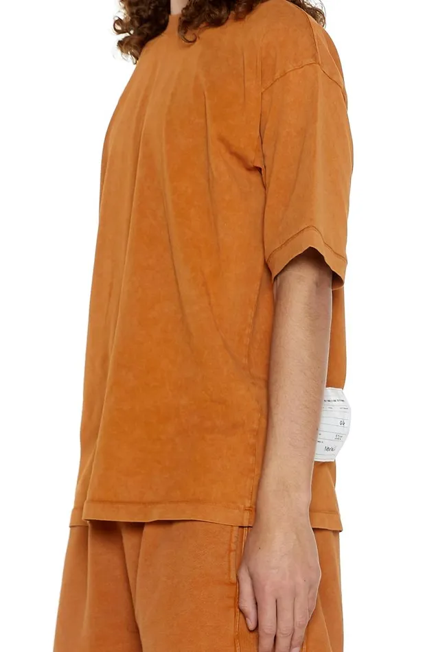 Men Jaded London TShirts NTRLS Rust Orange Oversized Tshirt