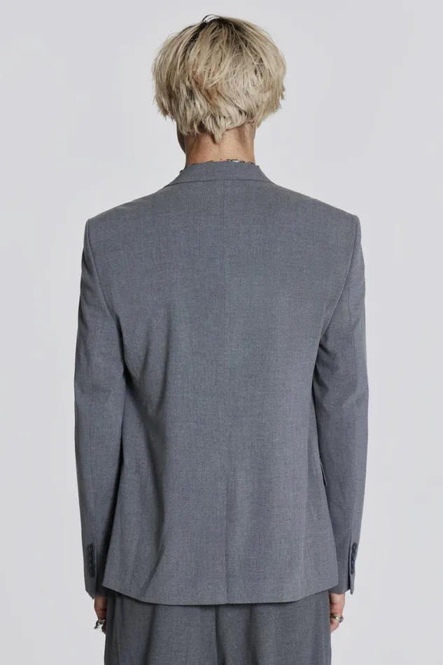 Men Jaded London Tailoring Grey Goliath Blazer