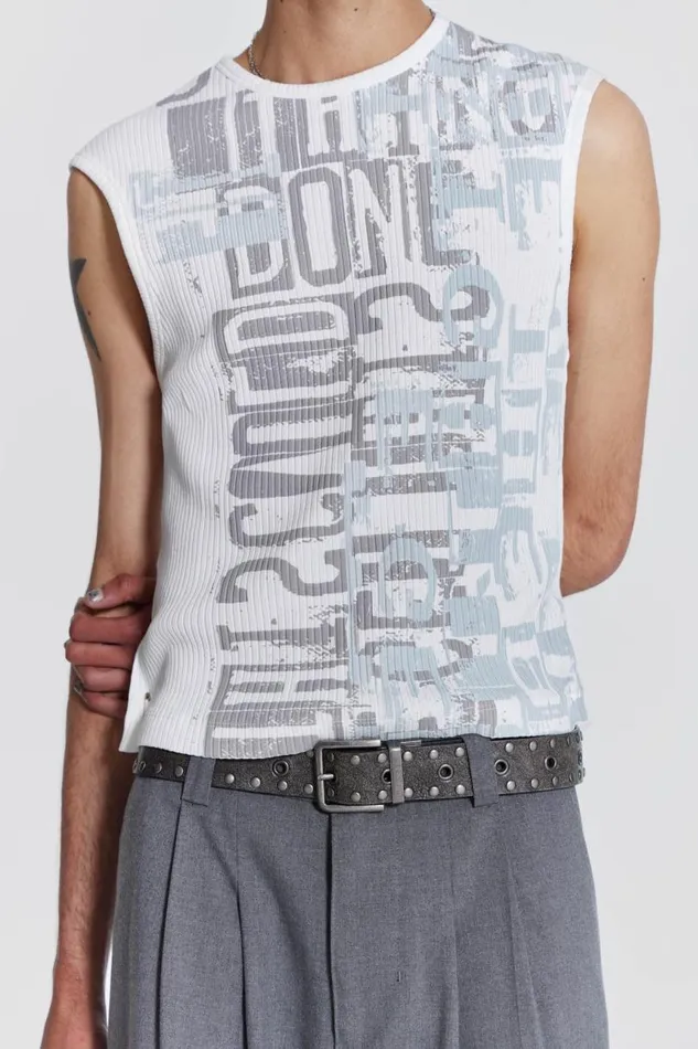 Men Jaded London Vests Thesis Tank