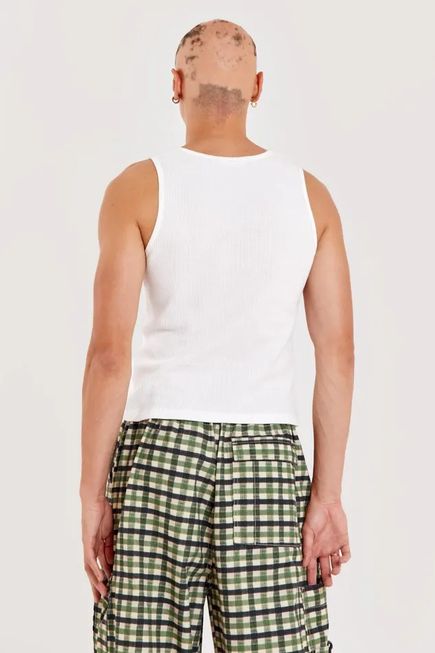 Men Jaded London Vests Waffle Vest