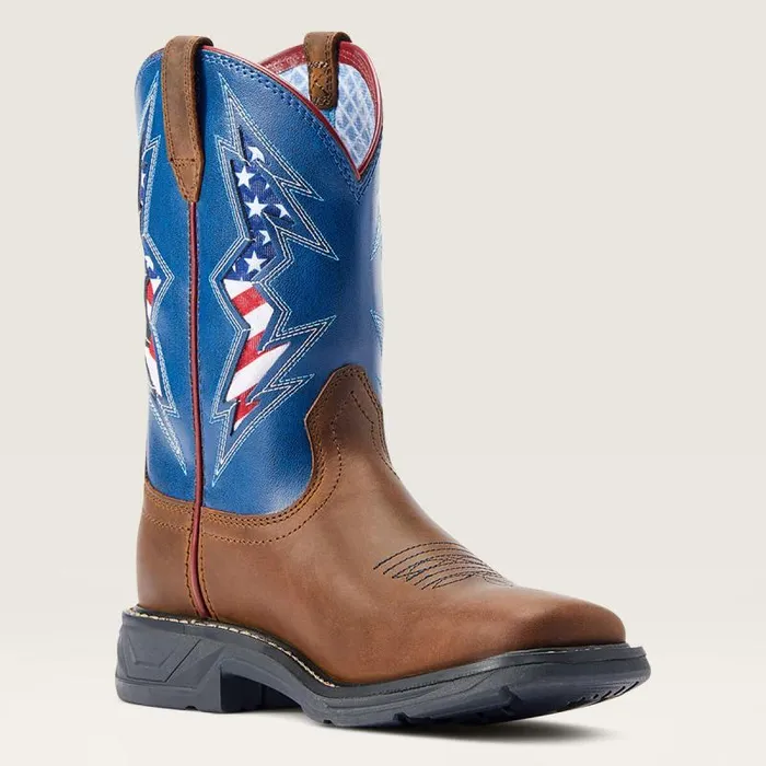 MenKids Work Boots Ariat WorkHog XT VentTEK Bolt Western Boot Distressed Tan MenKids Work Boots Ariat WorkHog XT VentTEK Bolt Western Boot Distressed Tan