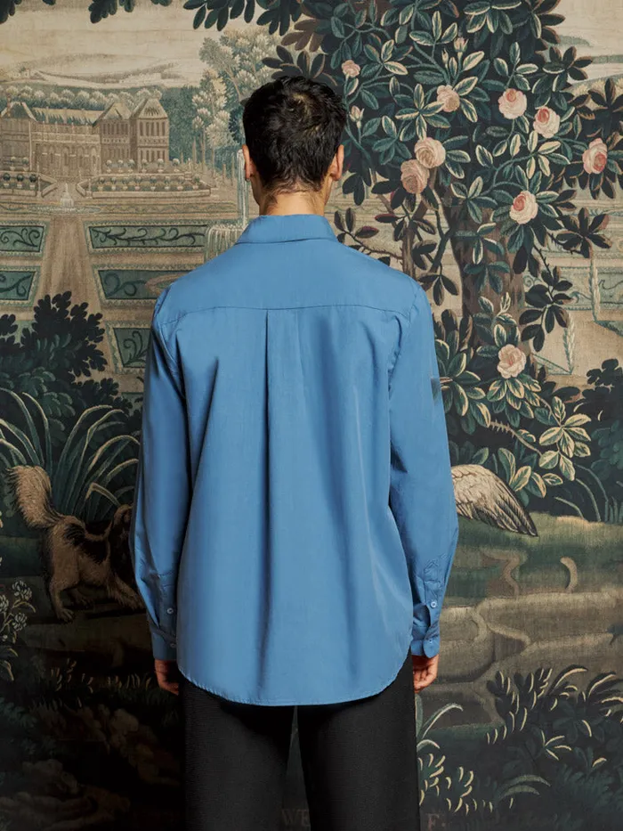 Men Penny Flower Shirt Peacock Blue Sister Jane Shirts