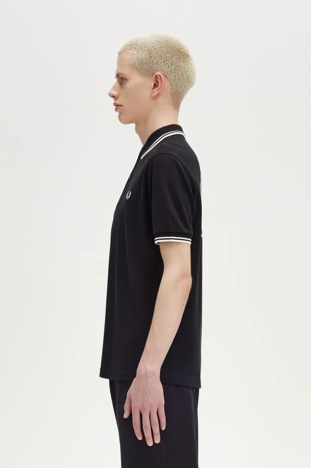 Men Polo Shirts Fred Perry Advantage Perry Polo Shirt Black