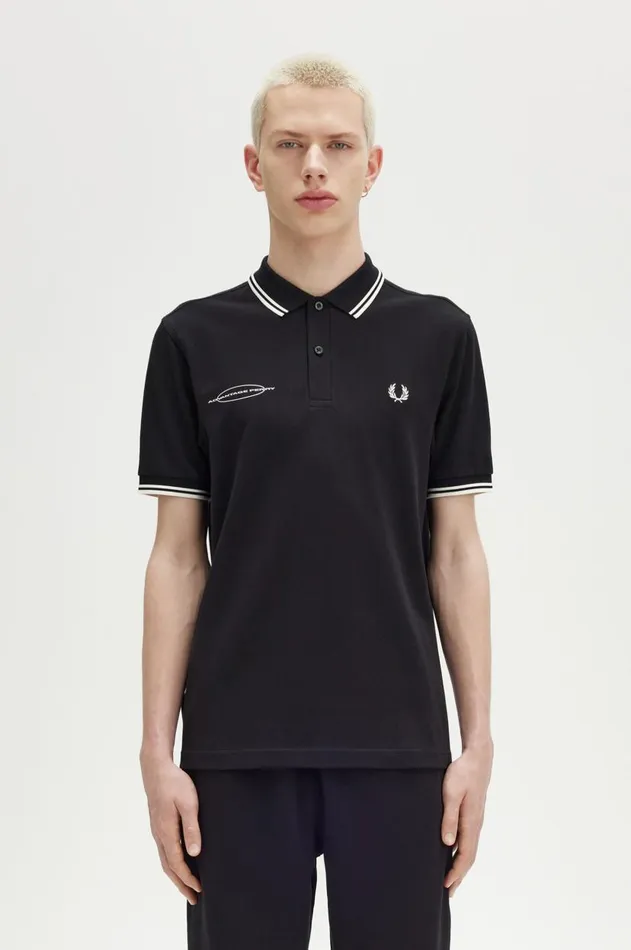 Men Polo Shirts Fred Perry Advantage Perry Polo Shirt Black