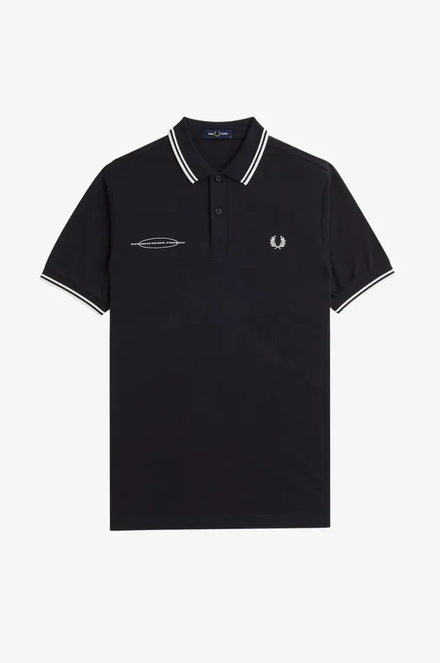 Men Polo Shirts Fred Perry Advantage Perry Polo Shirt Black