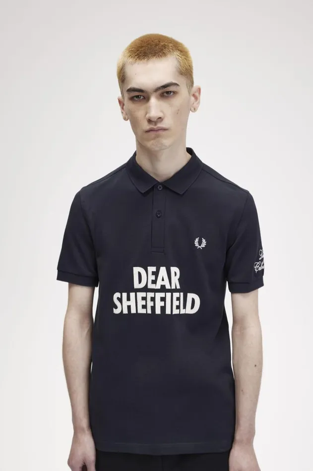 Men Polo Shirts Fred Perry Dear Sheffield Fred Perry Shirt Navy